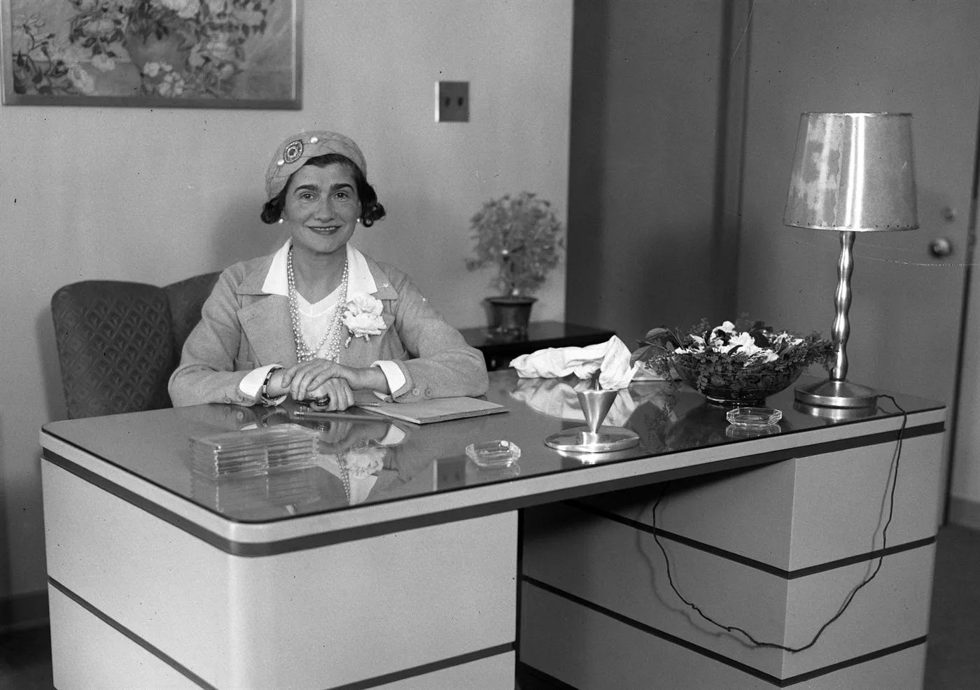 Coco Chanel during her Hollywood / Goldwyn-contract trip, Los Angeles, 1931.