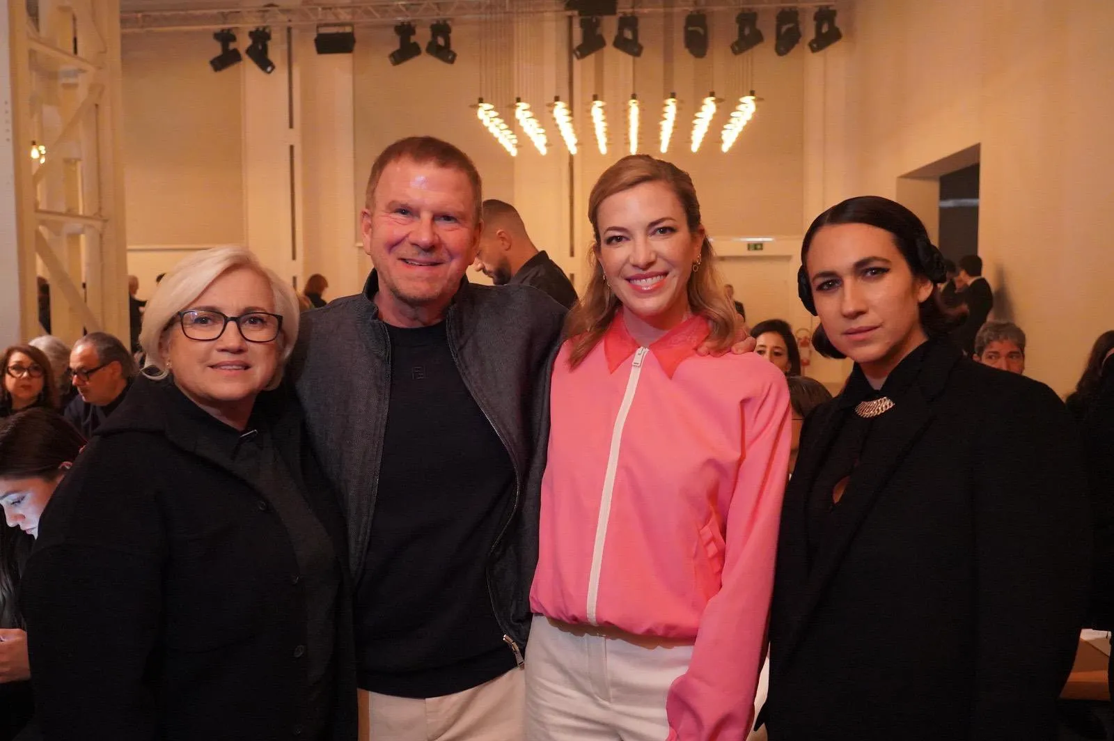 Silvia Venturini Fendi and members of the Fendi family in Rome, 2026.