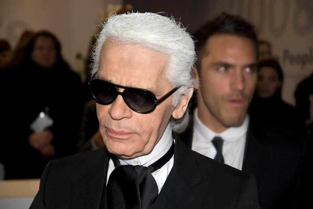 Karl Lagerfeld at the Berlinale in 2008.