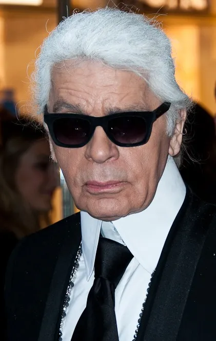 Karl Lagerfeld at a Fendi store opening in 2014.