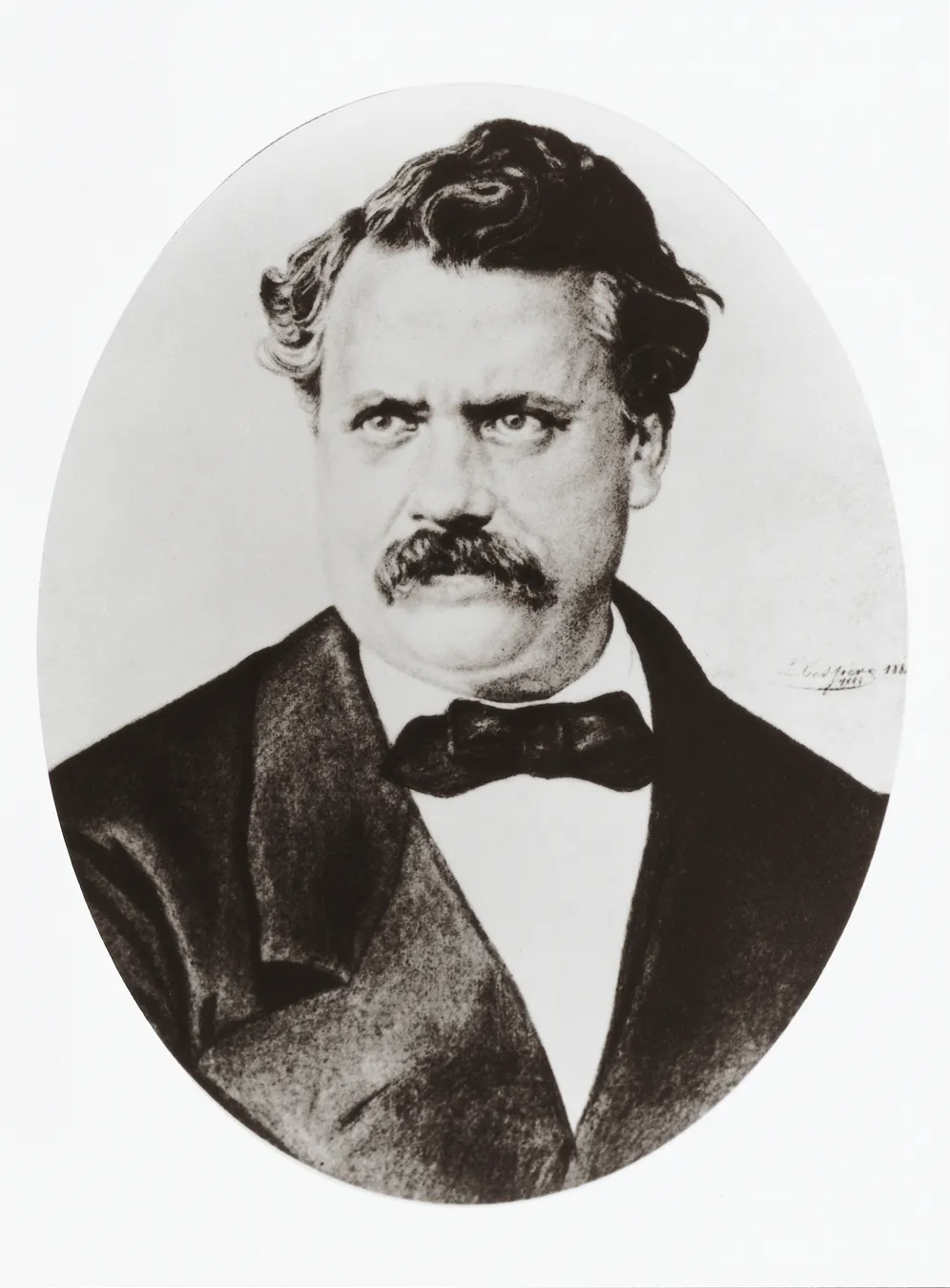 Studio portrait of Louis Vuitton, founder of the maison.